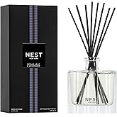 NEST New York Reed Diffuser, Cedar Leaf &amp; Lavender | 5.9 fl oz - Fragrance for Up to 90 Days - Reusable, Refillable Glass Holder - Includes 8 All-Natural Reed Sticks - Flame Free
