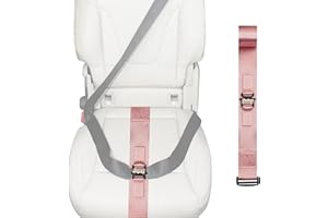 saicheek Pregnancy Bump Strap Adjuster for Seat Comfort,Lock-Type Strap-Seat Adjuster for Protecting Belly of Mothers and People in Abdominal Discomfort (Pink)