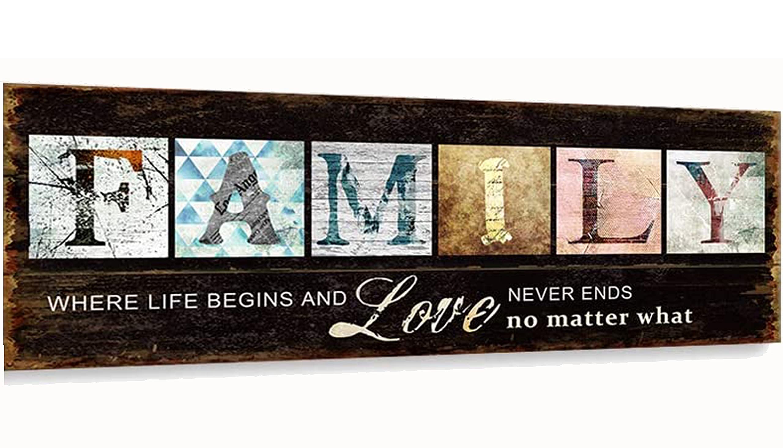 YALKIN Compatible for Family Art (31.5x11.8 inches) 5D Diamond Painting Kits for Adults, Full Round Drill Embroidery Pictures for Wall Decor,Home Decoration and Anxiety Relief