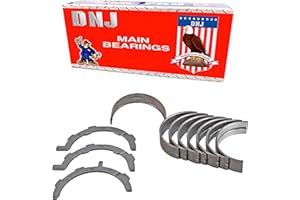 DNJ MB4198.10 Oversize Main Bearings Set for 2007-2019 Ford, Lincoln, Mazda, Mercury 6, Continental, CX-9 3.5L-3.7L V6 24V DOHC 3496cc