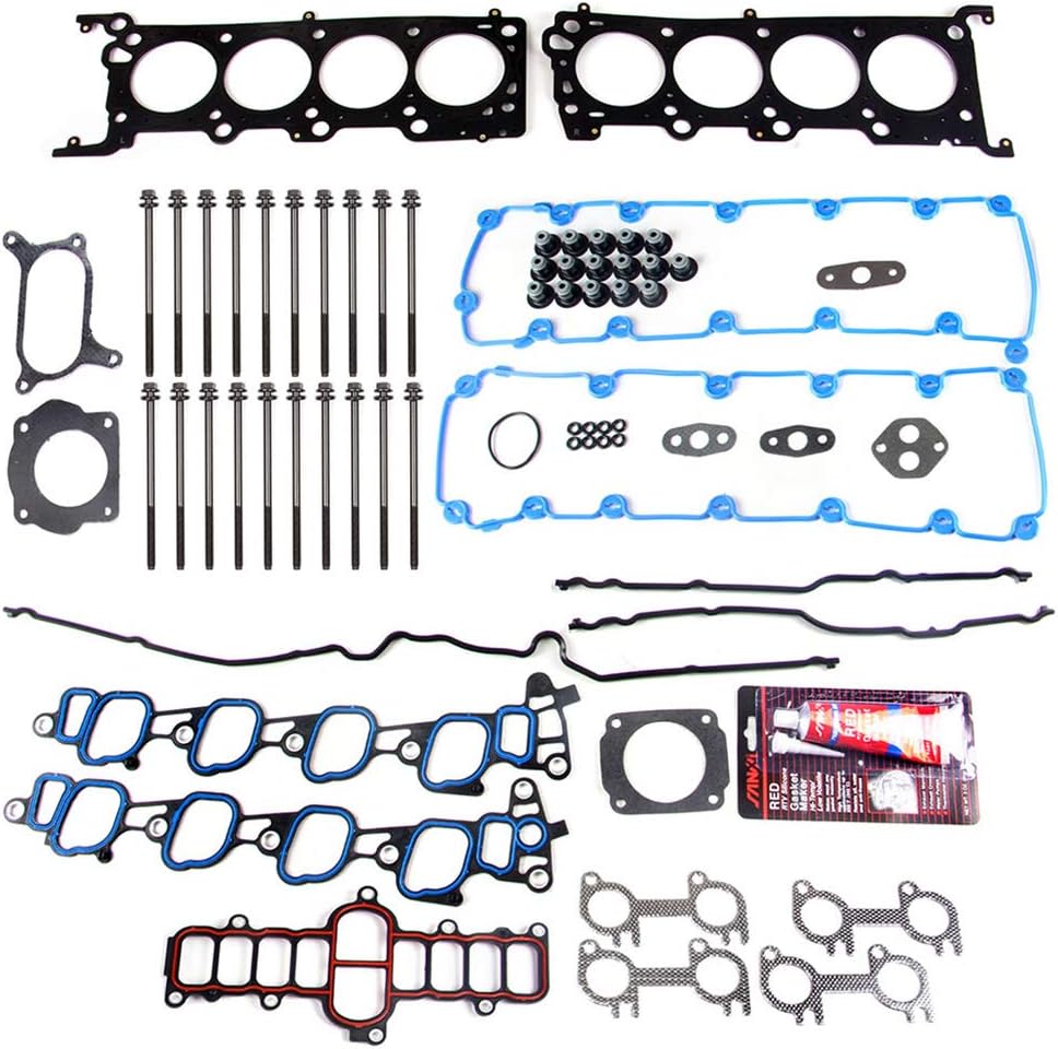ROADFAR Cylinder Head Gasket Set with Bolts for Ford Expedition 4.6L 1999 Automotive