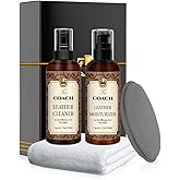 BIOOICH Leather Cleaner & Moisturizer Set for Coach, Cleaning and Maintenance Set for Coach, Powerful Stain Removal, Gentle Care, Suitable for Handbags/Wallets and Other Luxury Brands