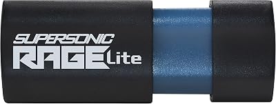 Patriot Supersonic Rage Lite 64GB USB 3.2 Gen Flash Drive PEF64GRLB32U