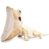 The Petting Zoo Bearded Dragon Stuffed Animal Plushie Slap Bracelet, Gifts for Kids, Slapstix Wildlife Animals, Yellow Bearded Dragon Plush Toy, 9 inches