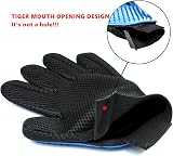 USION Pet Grooming Glove 2 Pack Left & Right Silicone Deshedding Mitts view 3