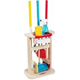 Melissa &amp; Doug Deluxe Sparkle &amp; Shine 11-Piece Cleaning Play Set | 11 Pieces, Wooden Broom, Sweeper Mop, Duster, Spray Bottle, House Cleaning Pretend Play, Preschool Toys for Kids, Ages 3+
