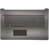 Jxjslp Replacement for HP Laptop 17-by 17-ca 17t-by 17z-ca Upper Case Palmrest US Layout Backlit Keyboard with 73H0 Touchpad Assembly L22749-001 Gray
