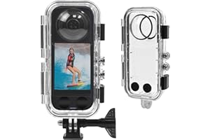 OKFUN Waterproof Case for Insta 360X3,40M/131FT Protective Underwater Dive Housing PC Shell Photography Shell with Bracket for Insta 360 x3 Action Camera Accessorie Kits