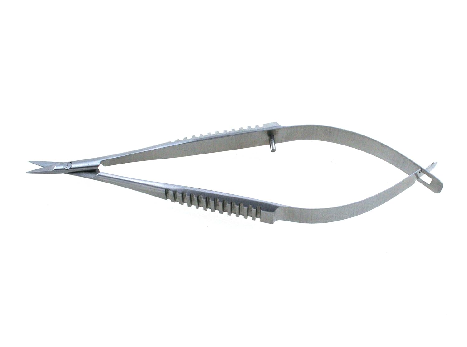 Micro Iris Scissors 4" Straight Sharp Points Flat Handles