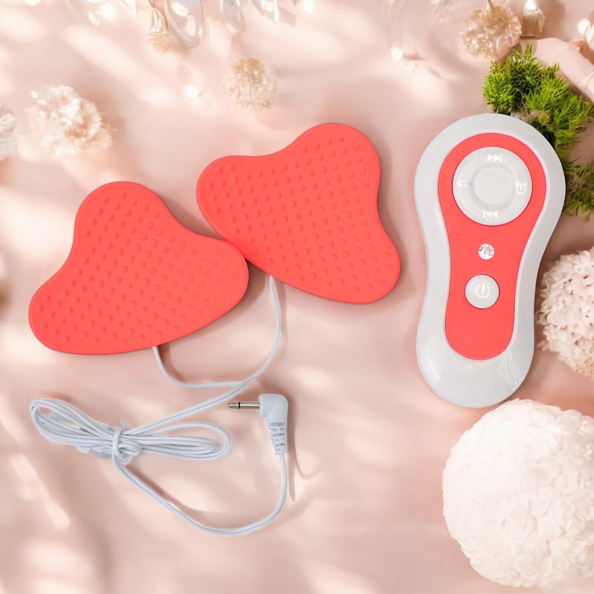 Electric Breast Massager for Women – Chest Enlargement Enhancer and Lift Care with Hot Compress Function, USB Waterproof Stimulators to Enlarge and Augmentation