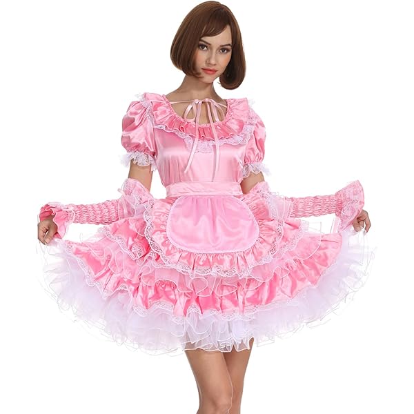 Amazon.com: GOceBaby Women French Maid High-Necked Pink