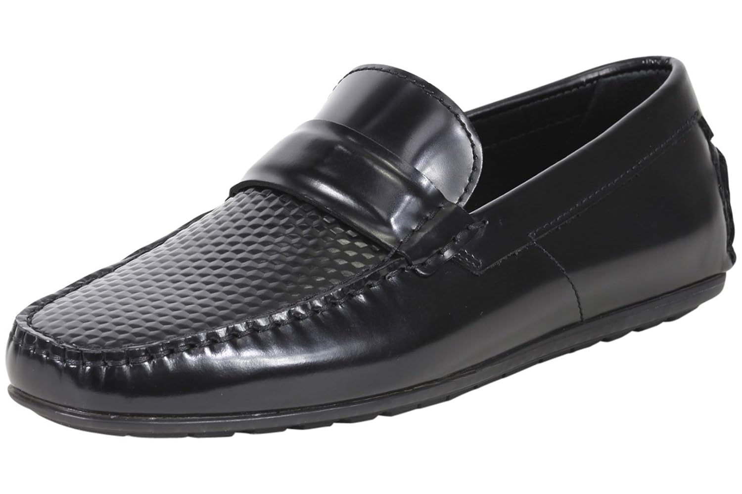 Hugo Boss Mens Dandy Embossed Loafers 