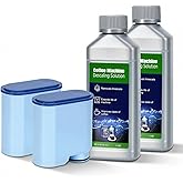Aquaclean Water Filter For Philips AquaClean 2 Pack,Liquid Descaler 250MLx2 | Compatible With CA6903/10/22,Liquid Descaler For For Fully Automatic Coffee Machines