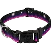 Country Brook Petz - Heavenly Space Everyday Dog Collar - Made in the U.S.A. - Geek Chic Collection Featuring Designs for Any Mega Fan (1 Inch, Medium)