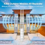 WAVLINK N300 Outdoor Wireless Access Point 300Mbps PoE UK Plug IP67 view 3