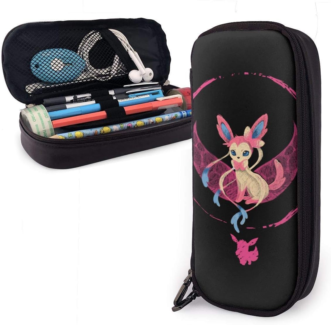 Pencil Case Big Capacity High Capacity Pen Pencil Pouch Desk Organizer Portable Bag Holder with Zipper - Sylveon - Colours and Fairies