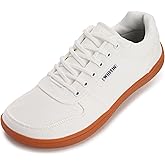 WHITIN Wide Toe Box Barefoot Sneakers for Women | Lightweight Canvas Minimalist Shoes