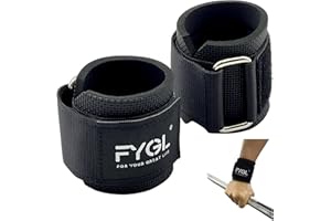 FYGL Weightlifting-Wrist-Wraps - Neoprene Padding for Enhanced Grip and Support in Powerlifting, Weight Lifting and Deadlift