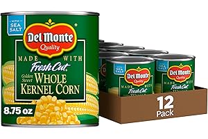Del Monte Canned Fresh Cut Golden Sweet Whole Kernel Corn, 8.75-Ounce (Pack of 12)