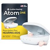 Audien Atom One OTC Hearing Aids | Wireless, Rechargeable, Comfortable, Clear Sound, Small Discreet Design