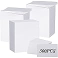 500 Pack-Premium Blank PVC Cards with Slot Punch on Long Side, Lumanious CR80 30Mil (CR8030) Horizontal Slot Punch Blank Credit Cards for Business