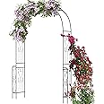 Giantex 7.9 Ft Garden Arch Trellis - Metal Arbor For Climbing Plants & Wedding Decor
