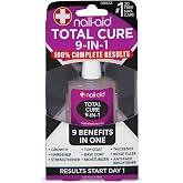 Nail-Aid Total Cure 9-in-1 Nail Strengthener &ndash; Growth Treatment, Hardener, Base Coat &amp; Top Coat in One &ndash; Intensive Recovery Formula for Weak Damaged Nails