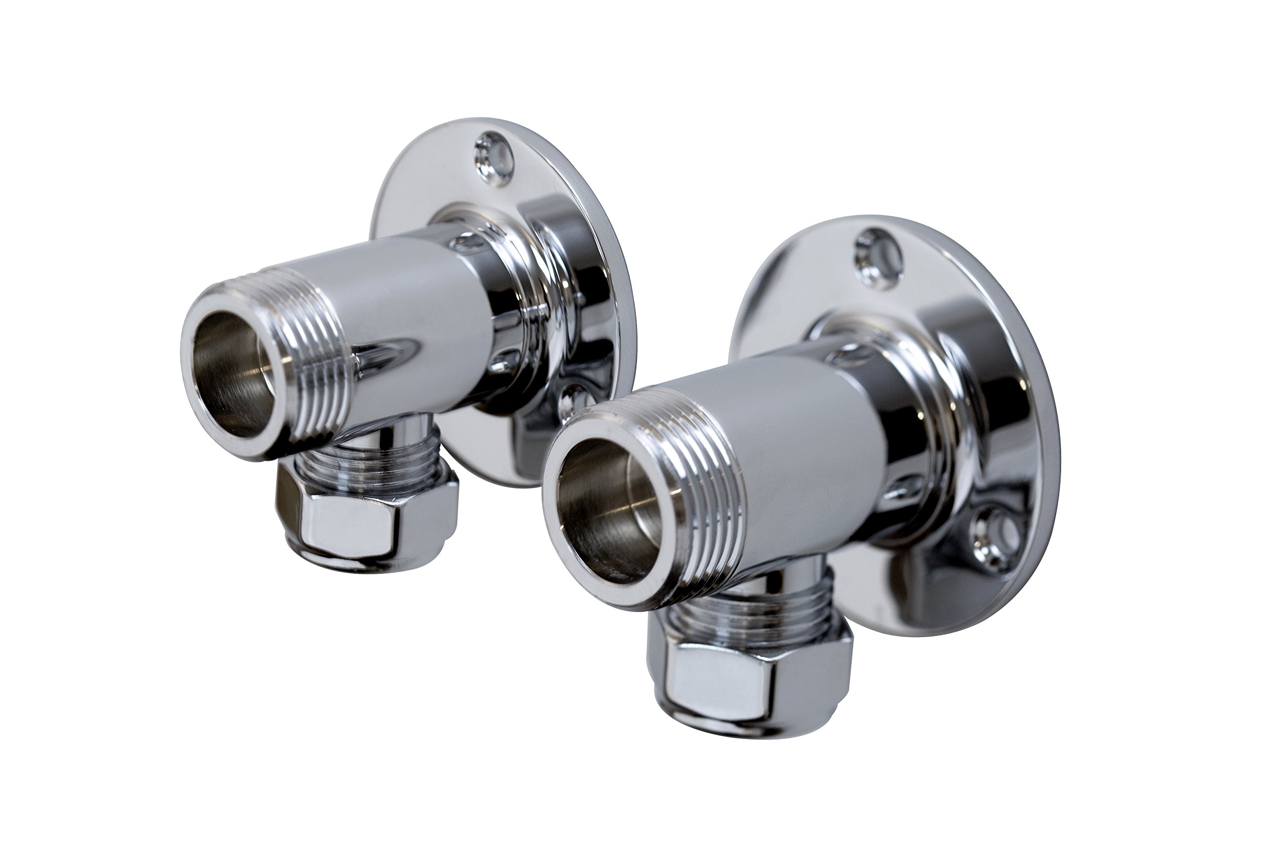 Bristan WMNT4 C Surface Mounted Pipework Fittings - Chrome Plated, Silver