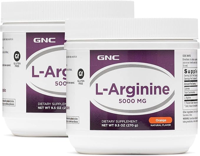 Amazon Com Gnc L Arginine 5000mg Orange Twin Pack 30 Servings