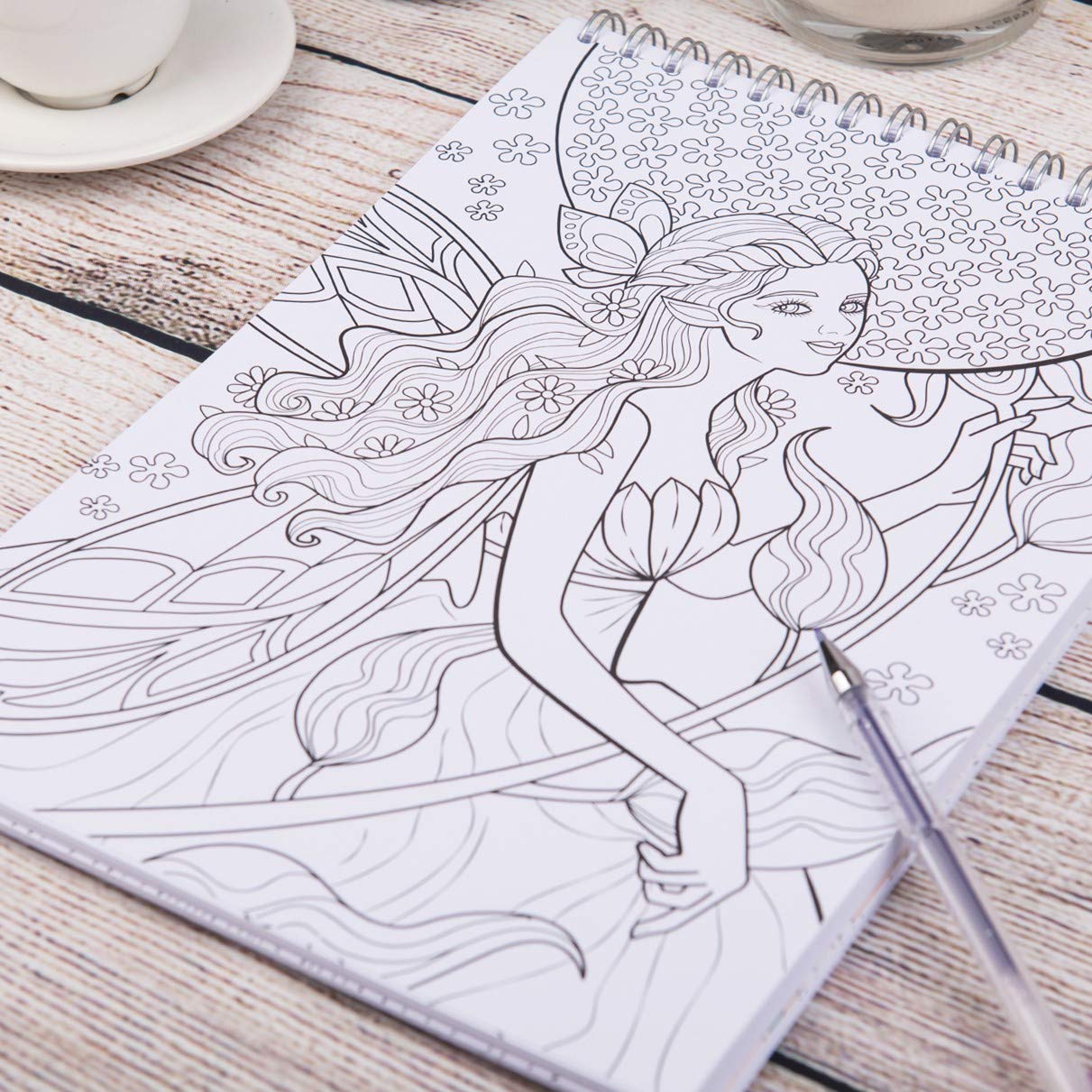 Coloriage Adulte Feerique Anti Stress Le Premier Cahier De Coloriage Pour Adulte A Spirale Et Papier Artiste Par Colorya Colorya Amazon Fr Livres