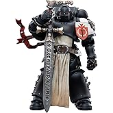 JOYTOY Warhammer 40k Black Templars, Black Templars The Emperors Champion Rolantus 1/18 Action Figure, Dedicated to You Who Love Collecting