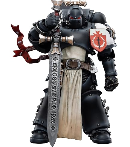 Amazon.com: JOYTOY Warhammer 40k Black Templars High Marshal