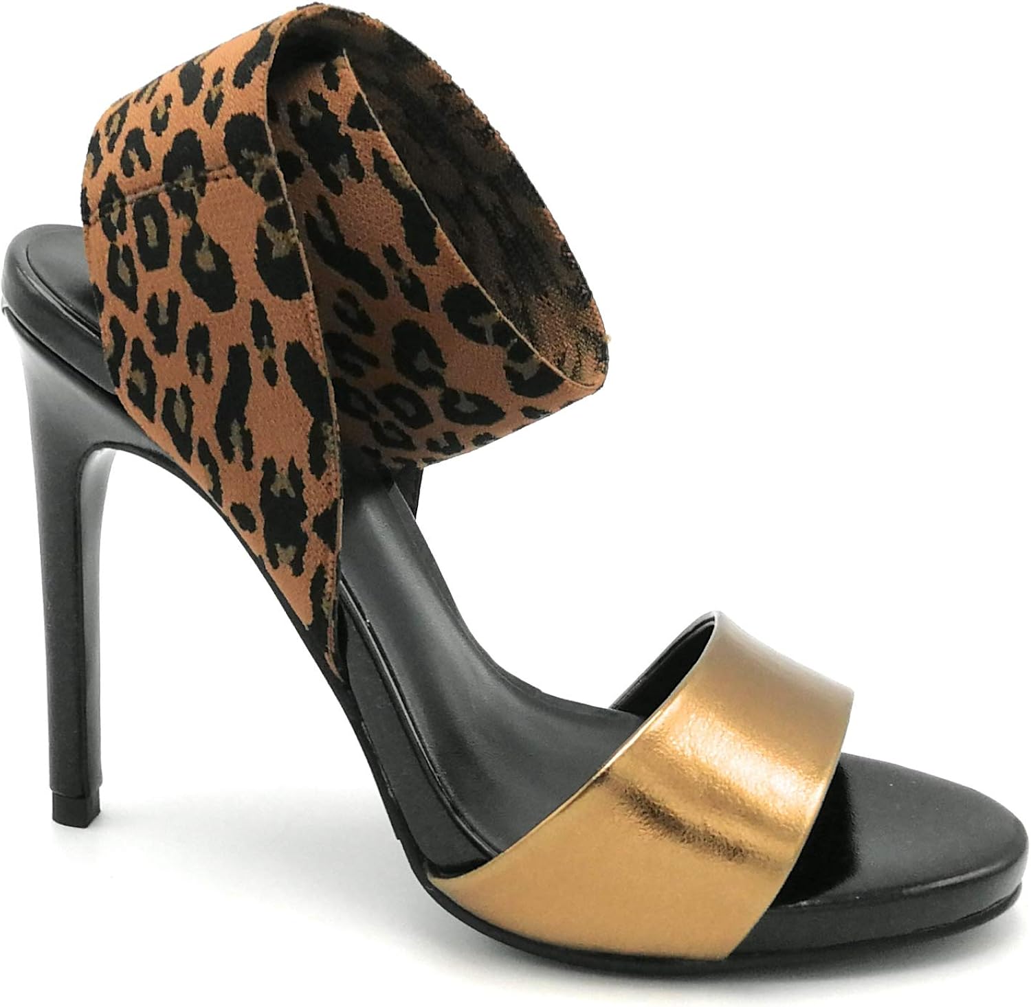 Scarpe e borse 10cm W Liu Jo New Bloom07 Sandalo Pelle Nero-Bronzo Fascia  Elastica Leopardo t Taglia Scarpa 36 EU Colore Nero-Bronzo urban-earth.co.uk