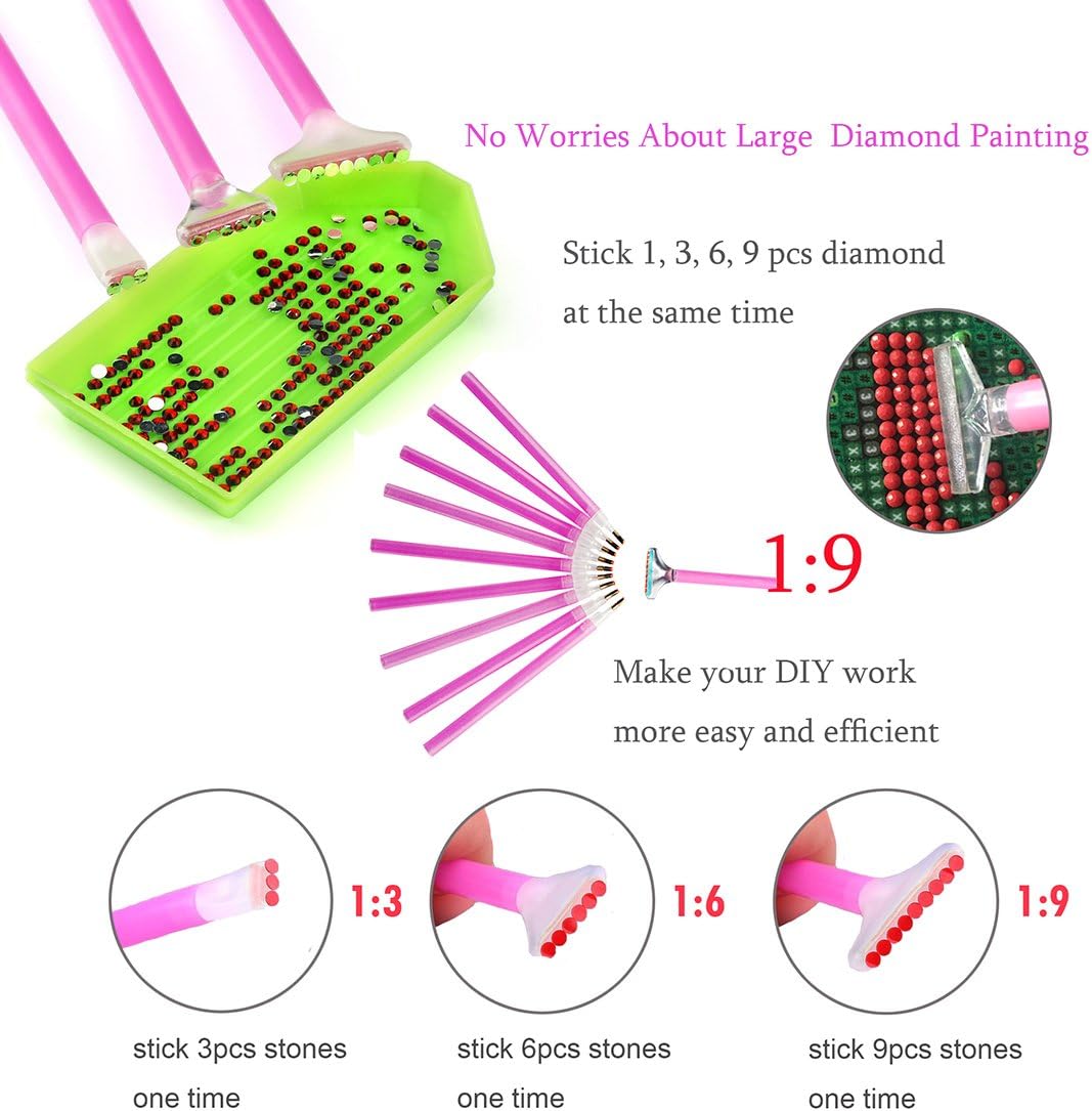 HOMERDAIRY 5D Diamond Painting Kits DIY Cross Stitch Set Full Drill Embroidery Handmade Mosaic Gift for Home Wall Decoration With Accessories Storage Box - Image 4