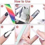 Sularpek Foil Nail Remover Wraps 200 Pcs with Cuticle Pusher Gel Polish Remover view 6