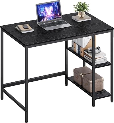 VASAGLE Computer Desk 100x50x76 cm Ebony Black LWD046B04