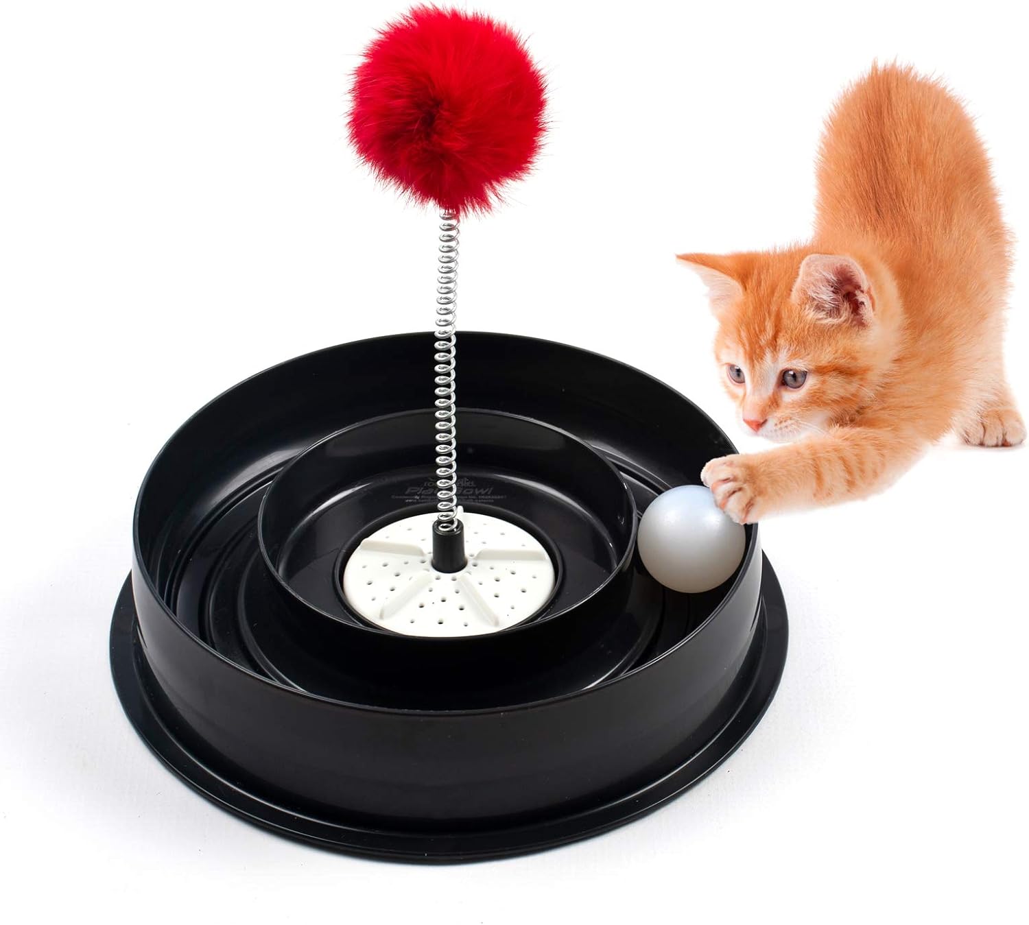 Roamwild 4 IN 1 Play Bowl Quiet Cat Toy Cats Interactive Play