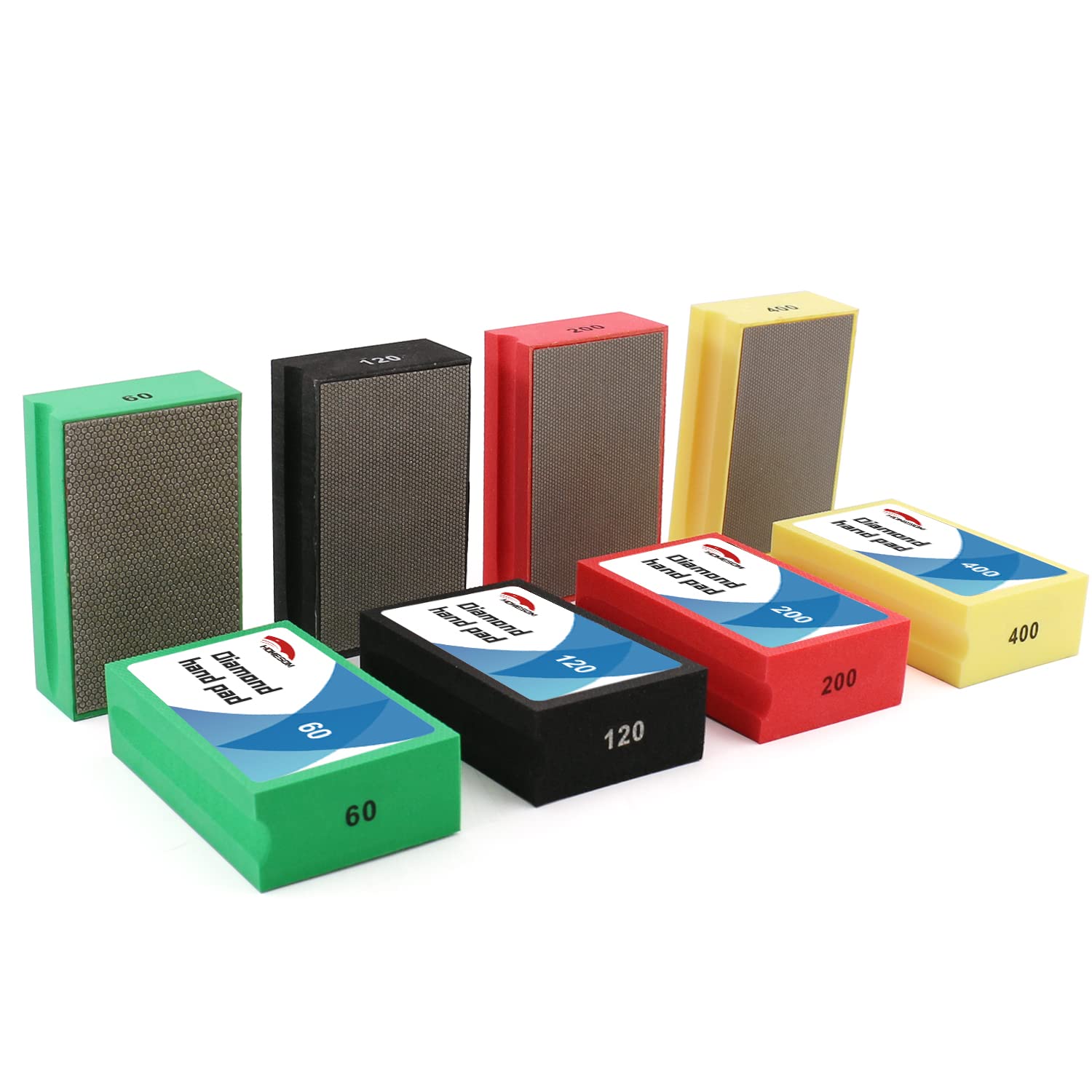 HOMESOM 4PCS Diamond Hand Polishing Pads Electroplated Diamond Tools Pads for Grante MarbIe Stone Glass