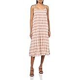 Lucky Brand Women's Smocked Gingham Midi Dress