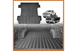 TripleAliners Truck Bed Mat Compatible with 2020-2024 Chevy Silverado/GMC Sierra 2500 3500HD Accessories 6.8FT Vehicle Bed Mat Perfectly Flush All Weather Protection TPE HeavyDuty Pickup Car Cargo Mat