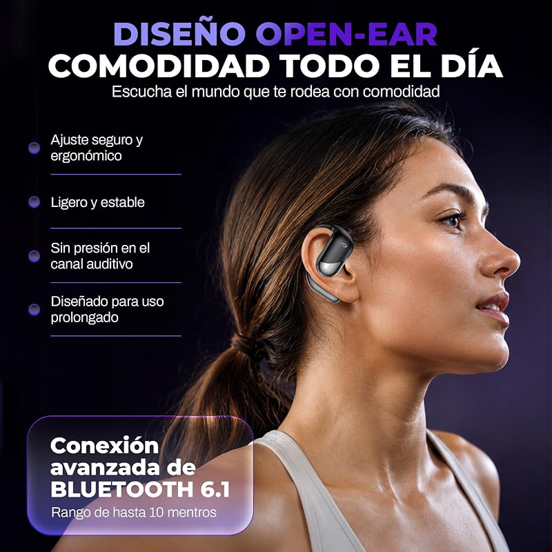 IA Auriculares Traductor en Tiempo Real, Traductor instantaneo de Voz 144 Idiomas, 3 en 1, Auriculares traductores inalambricos, Bluetooth 6.1, 60h bateria — foto 5 de 8
