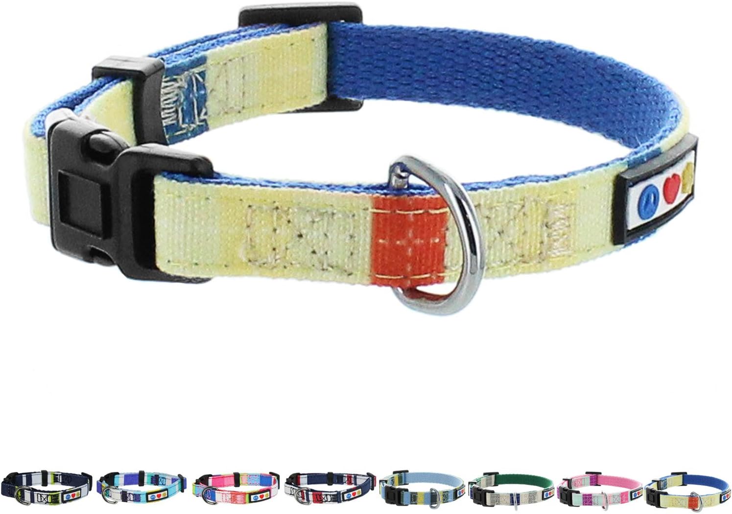 Pawtitas Pet/Puppy Soft Training Adjustable Multicolor Dog Collar