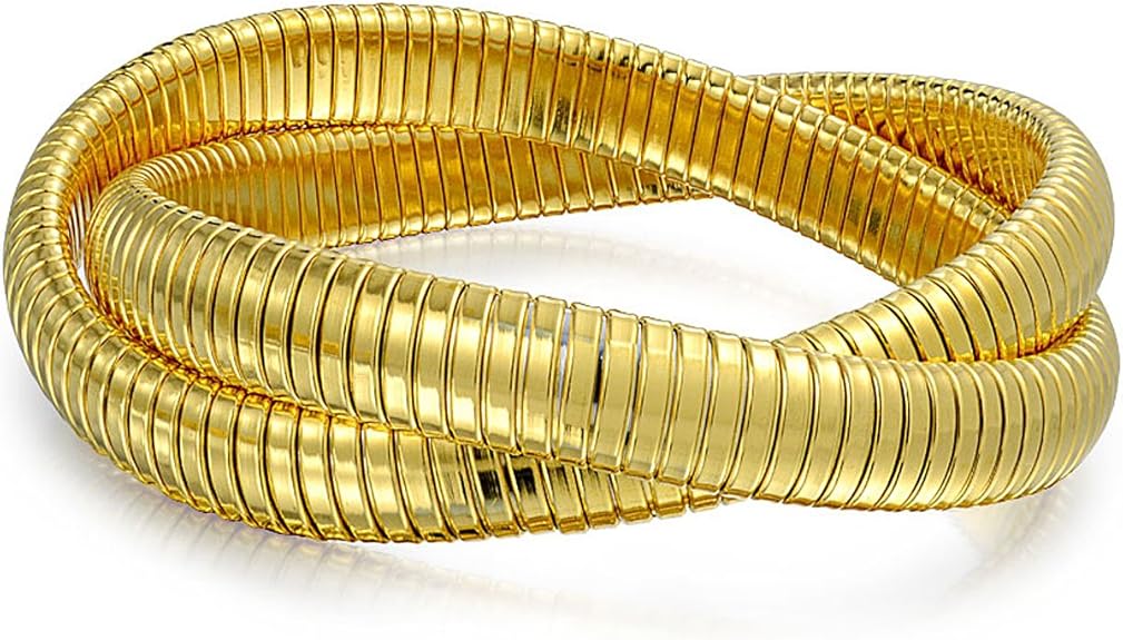 Bling Jewelry Fashion Omega Cobra Wide Bangle 2