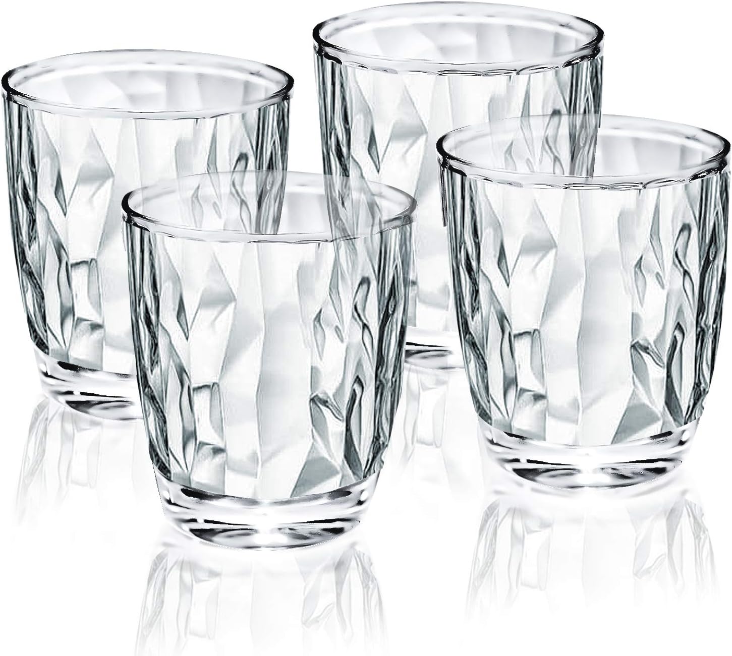 clear drinking glasses plastic