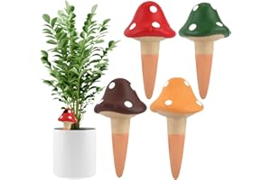 4Pcs Plant Watering Globes, Kalolary Self Watering Spikes Terracotta Drip Water Stakes Irrigation Watering Bulbs for Pot, Ind