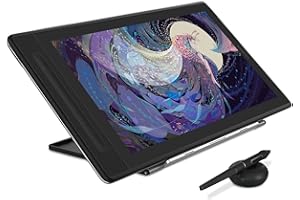 HUION Kamvas Pro 16 2.5K QHD Graphics Drawing Tablet with Screen QLED Full Lamination 99% sRGB and PW517 Battery-Free Stylus,