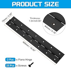 uxcell 2 Pack Piano Hinge, 16" Stainless Steel