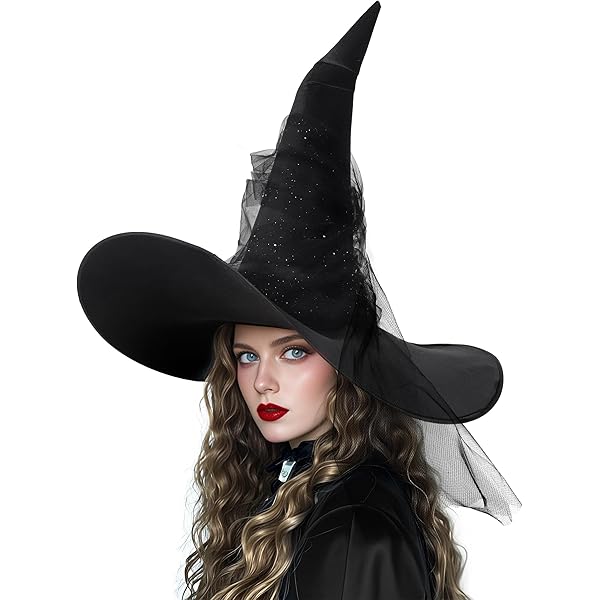 MABATAKI美雨　『解放　witch black』　24cm Amazon.com: VZQI Witch Hat Halloween Black Witches Green for Women
