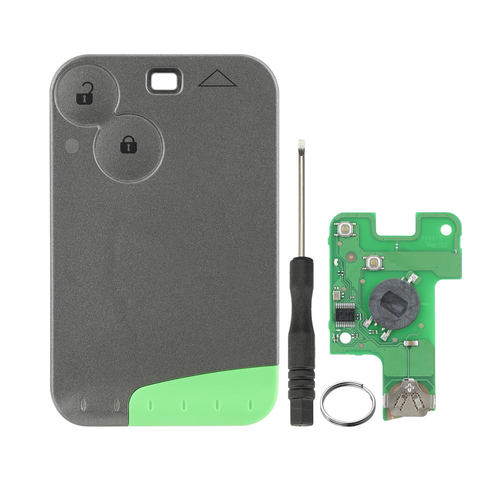 2 Buttons Remote Key Fob For Renault Laguna Key Espace key Renault Vel-Satis Key Renault Key 433MHZ with Screwdriver Key Ring