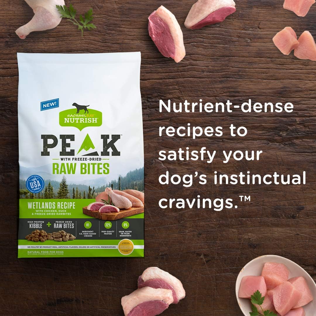 peak raw bites dog food